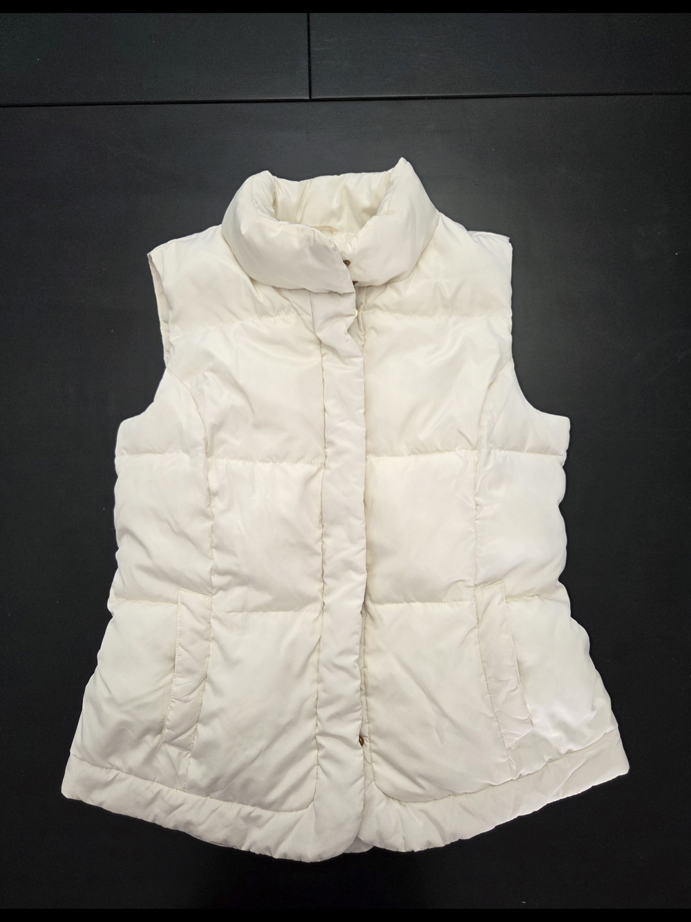Charter Club Ivory Quilted Puffer Vest